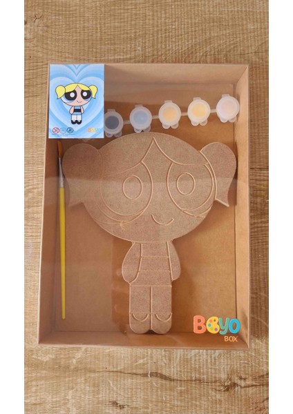 Boyobox Bubbles Ahşap Boyama Kiti
