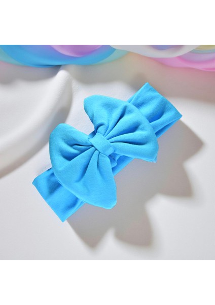 Bebeğin Için En Konforlu Bandana, ,0-2 Yaş Yazlık %100 Yerli Üretim Kız Bebek Penye Fiyonk Bandana
