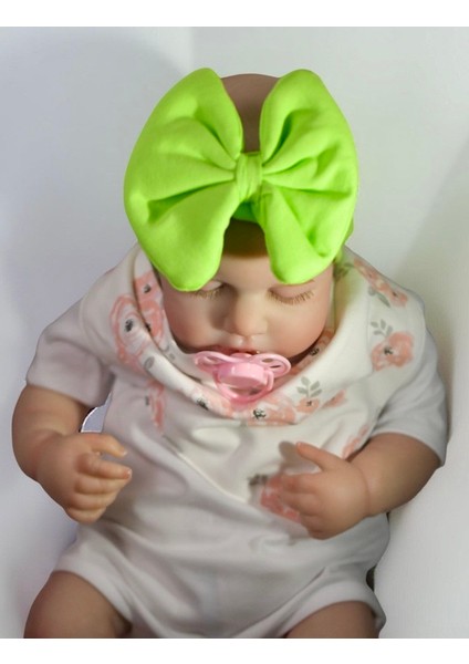 Bebeğin Için En Konforlu Bandana,2'li Set 0-2yaş Kız Bebek Penye Fiyonk Bandana