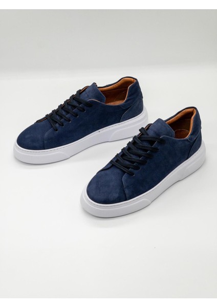 %100 Deri Günlük Erkek Sneaker RM-25001LACIVERT Nubuk fiyatları