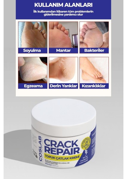 %10 Üreli Ayak Topuk Çatlak ve Koku Giderici Nemlendirici Bakım Kremi 2’li Paket 2X100ML