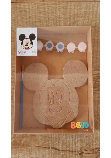 Boyobox Mickey Mouse Ahşap Boyama Kiti