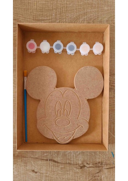 Boyobox Mickey Mouse Ahşap Boyama Kiti