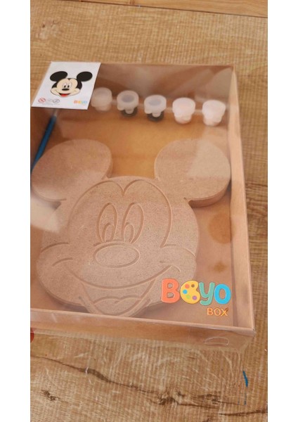 Boyobox Mickey Mouse Ahşap Boyama Kiti