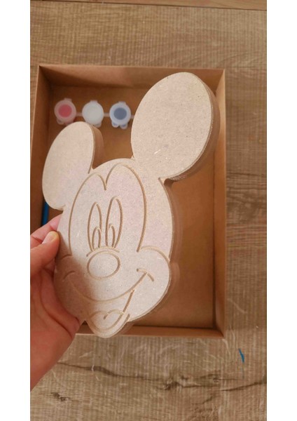 Boyobox Mickey Mouse Ahşap Boyama Kiti