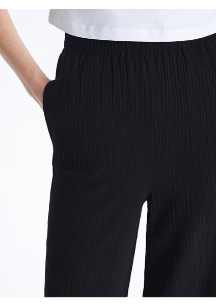 Yeni Sezon Beli Lastikli Dokulu Kadin Pantolon - S5K500Z8 modelleri