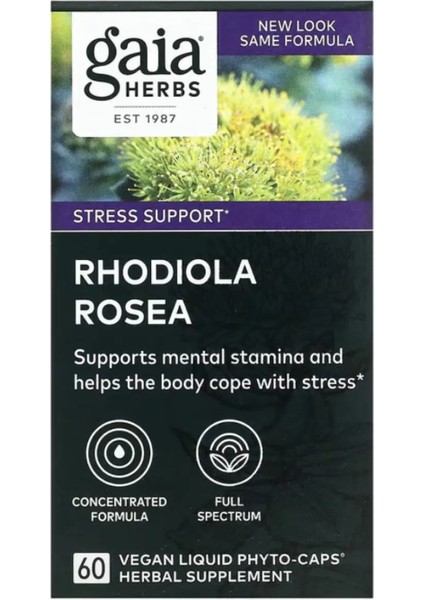 Rhodiola Rosea, 60 Vegan Liquid Phyto-Caps