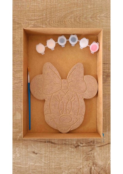 Boyobox Minnie Mouse Ahşap Boyama Kiti