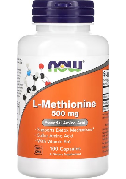 L-Methionine, 500 Mg, 100 Capsules