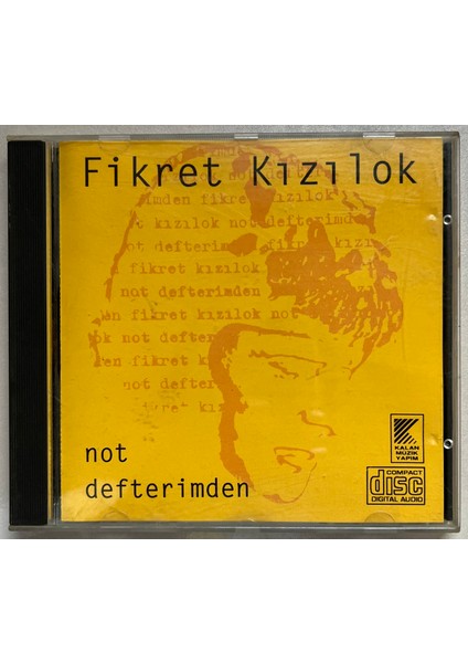Fikret Kızılok Not Defterimden CD (Orjnal 1993 Dönem Baskı Cd)