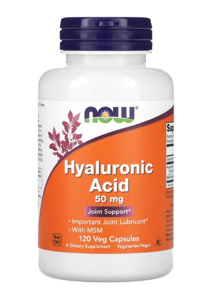 Hyaluronic Acid With Msm, 50 Mg, 120 Veg Capsules