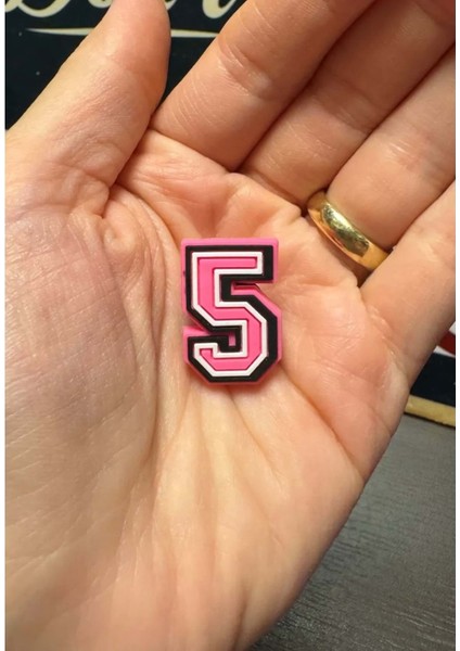 Terlik Süsü/pembe 5 Rakamı