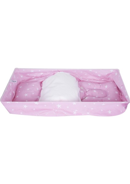 Sevi Bebe Bel Destekli Ana Kucağı Örtüsü Art-61 Pembe Yıldız