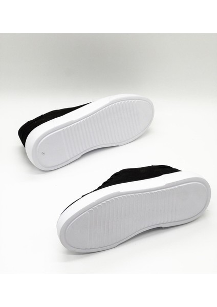 %100 Deri Günlük Erkek Sneaker RM-25001 Siyah-Beyaz Nubuk modelleri