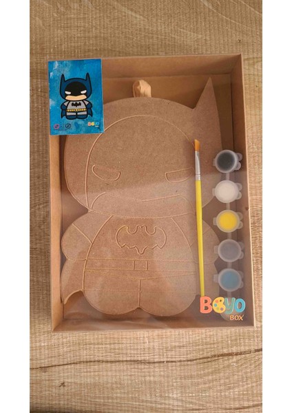 Boyobox Batman Ahşap Boyama Kiti