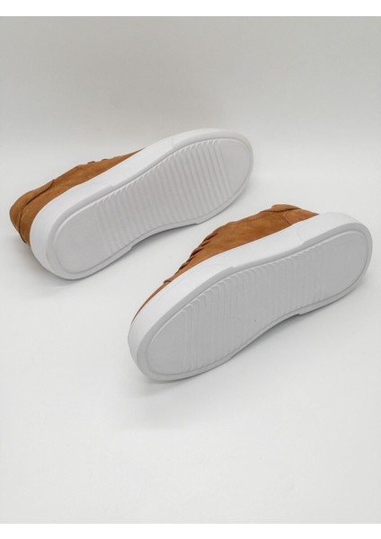 %100 Deri Günlük Erkek Sneaker RM-25001 Taba Nubuk indirimleri