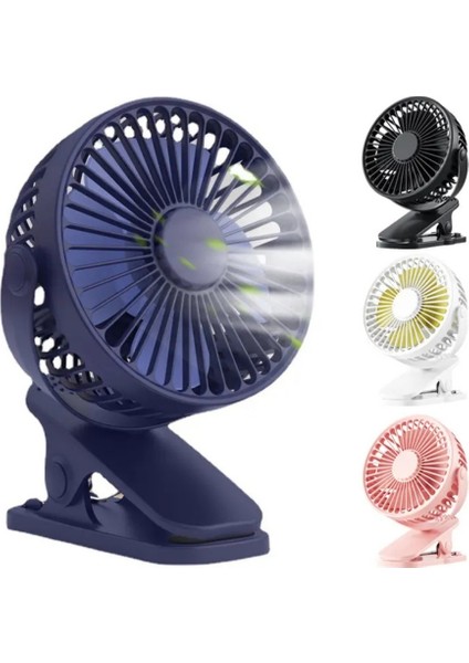 F9 3 Kademeli Karışık Renk Şarjlı Taşınabilir Masaüstü Usb Fan