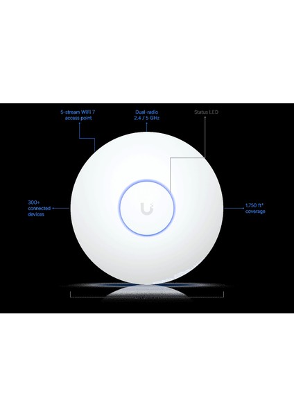 UniFi U7 LR ( UAP-AC-LR ) WiFi 7 | 2.4-5 Ghz | 2.5GbE PoE | 160 m² Tavan Tipi Access Point fiyatları