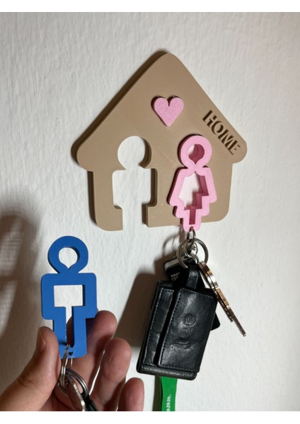 Çiftler Için Mükemmel Çift Anahtarlık ve Anahtarlık Panosu