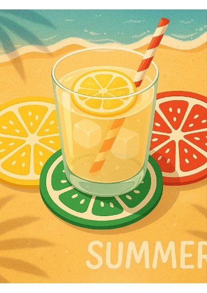 6'lı Mevye Bardak Altı