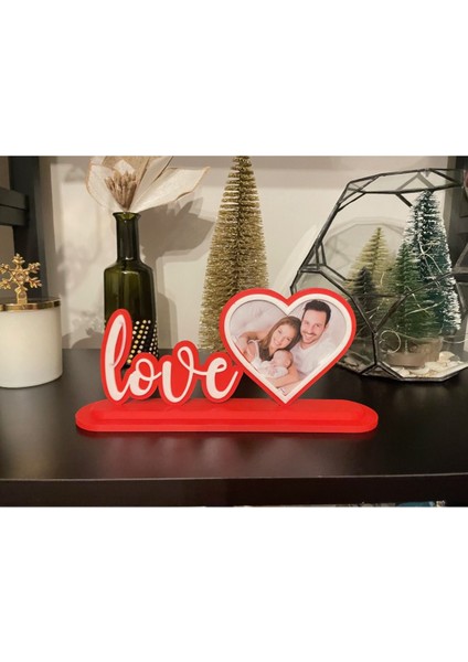 Love Fotoğraf Çerçevesi Standlı