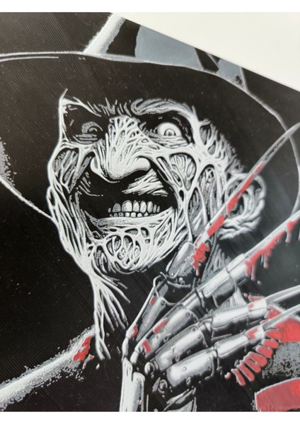 3D Kabartmalı Freddy Krueger Poster modelleri