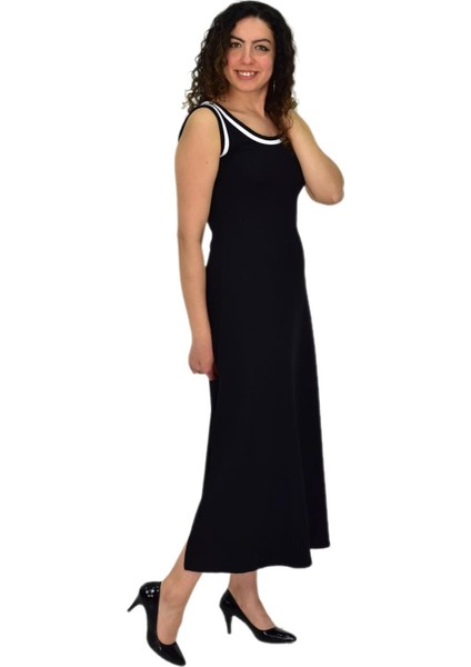 Kadın Askılı Biyeli Likralı Elbise BGL-ST04649