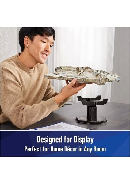 Star Wars Millennium Falcon 3D Model Seti 223 Adet