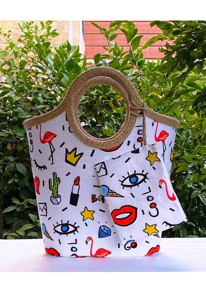 Plaj Çantası Pop Art