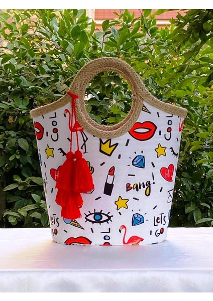 Plaj Çantası Pop Art
