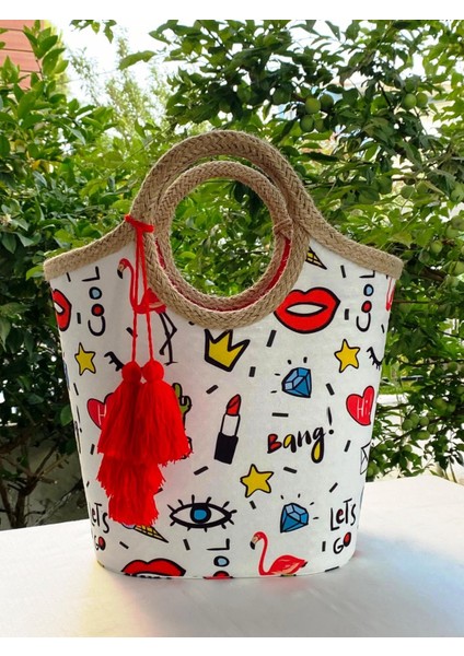 Plaj Çantası Pop Art