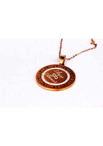 Sevgililer Günü Kişiye Özel Taşlı Gold Kolye Ahşap Kuyumcu Kutusu Doğum Günü Hediyesi fırsatları