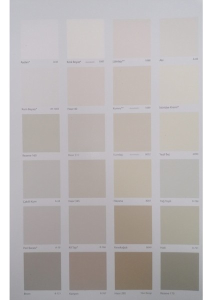 Filli Boya Plastik Iç Cephe Boyası 20 kg Ipeksi 10 modelleri