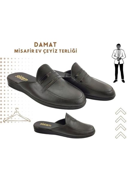 115 Misafir Damat ve Çeyiz Ev Terliği-Siyah