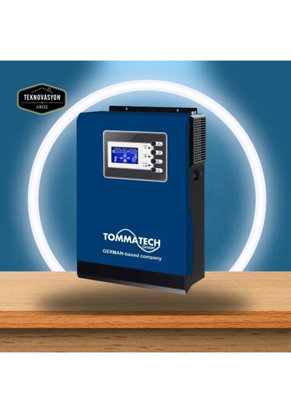 TommaTech New 1K 12V 1Faz Akıllı İnverter Çevirici İnvertör