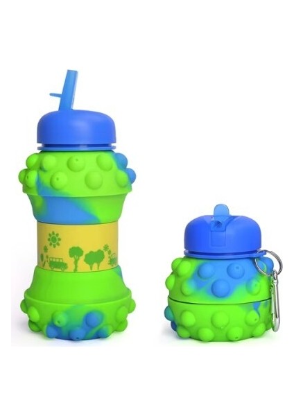 Pop-It Detaylı Akordiyon Su Şişesi