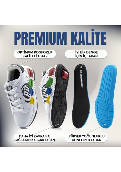 Tekerlekli Spor Ayakkabı Splash Beyaz/siyah fiyatları