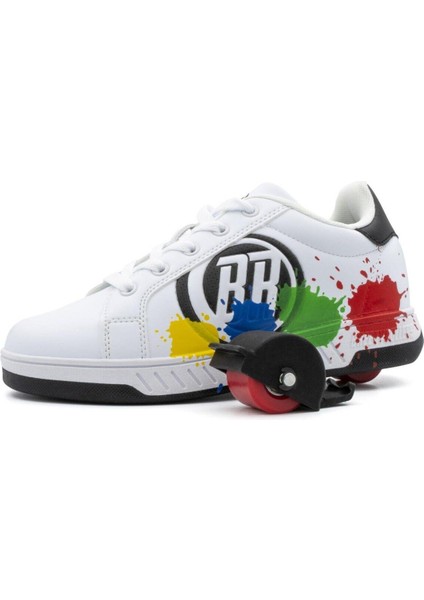 Tekerlekli Spor Ayakkabı Splash Beyaz/siyah
