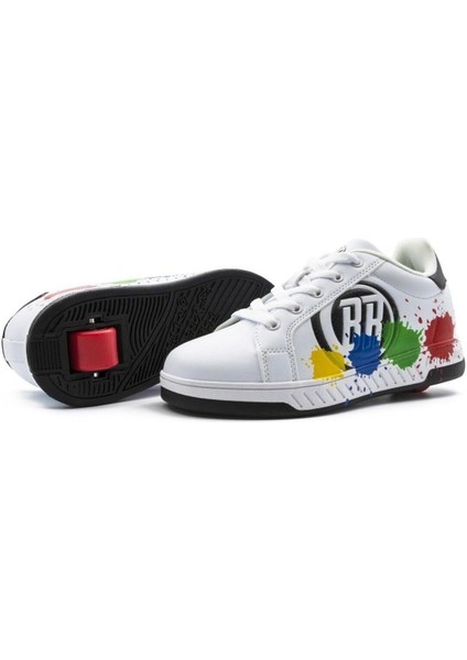 Tekerlekli Spor Ayakkabı Splash Beyaz/siyah