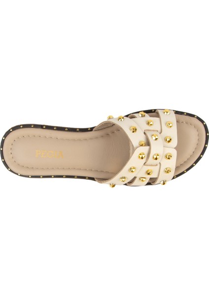 Hakiki Deri Kadın Terlik DG6058 modelleri