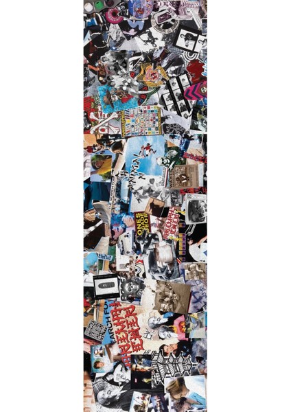 Çok Renkli Anımal Chın Collage Kaykay Zımparası