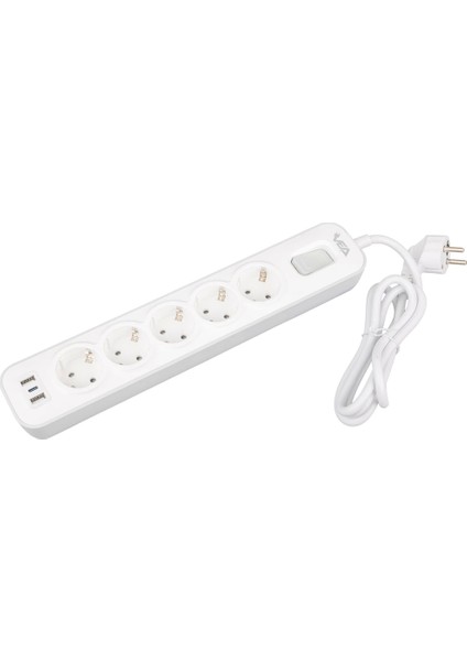 VE-NOVA105U A Class 5li 2 Usbli Anahtarlı 1.5 Metre Akım Korumalı Grup Priz (Made In Malaysıa) modelleri