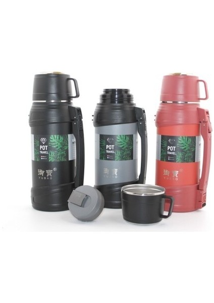 Paslanmaz Çelik Çift Katmanlı Termos 1.6 Lt