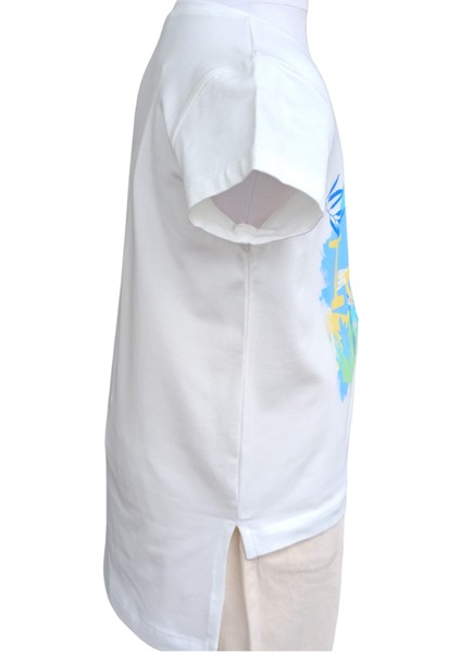 Fancy Kids Antalya Kız Çocuk T-Shirt Baskılı Ideally 14 Yaş Ekru - Mavi fiyatları