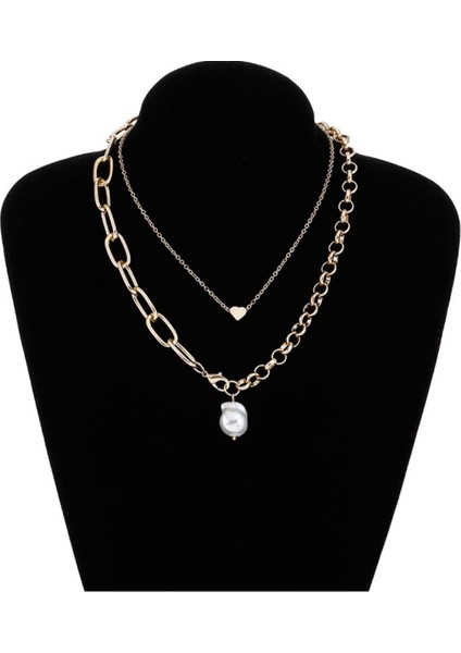 Incili Tasarım Kombin Kolye Seti fiyatları