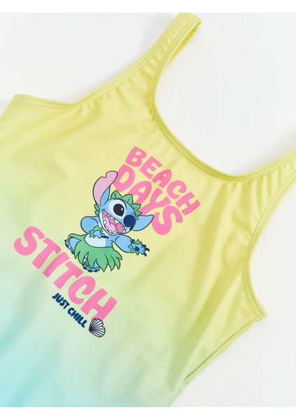 Yeni Sezon Stitch Baskili Hizli Kuruyan Kiz Cocuk Mayo - S5BD12Z4 modelleri