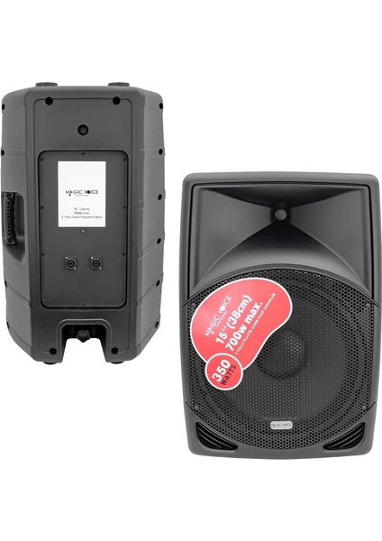 Magıcvoıce MV-3415 38 cm 700 W 15 Plastik Kabin Pasif Hoparlör (Köpüksüz Gönderilmesin) fiyatları