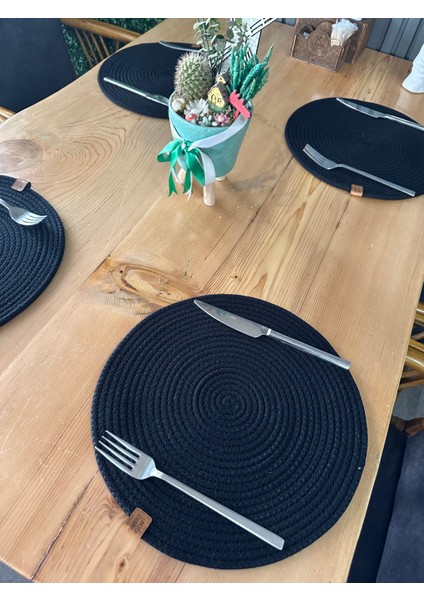 Doğal Jüt Amerikan Servis 31 cm 4'lü