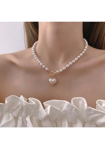 Love Incili Altın Renk Kalpli Düğün Nişan Gelin Özel Gün Sevgililer Günü Özel Gerdanlık Kolye