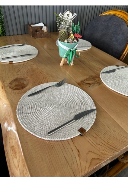 Doğal Jüt Amerikan Servis 31 cm 4'lü fırsatları
